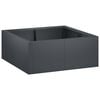 vidaXL Muro di contenimento 4 pz 100 x 100 x 40 cm Acciaio Antracite