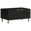 vidaXL Tavolino da Salotto Nero 80x50x40 cm in Legno Multistrato