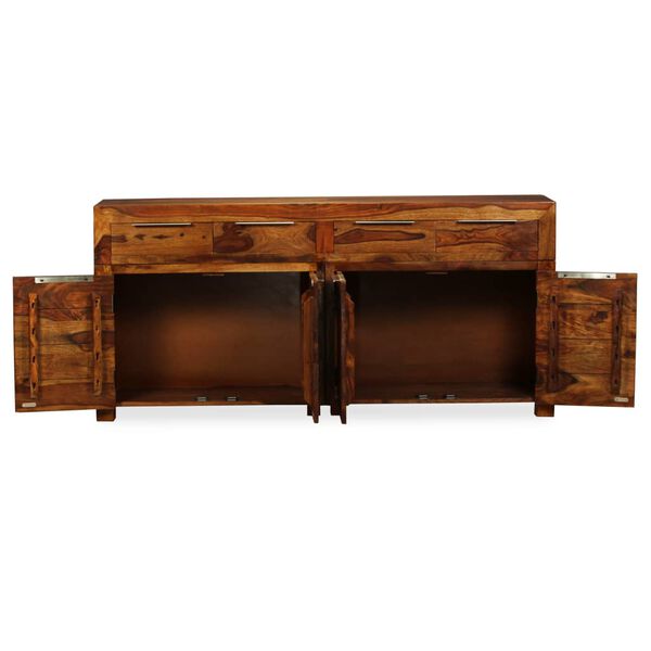vidaXL Credenza in Legno Massello di Acacia 160x35x75 cm