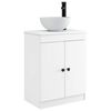 vidaXL Mobile da bagno con lavabo Bianco 54 x 35 x 83 cm