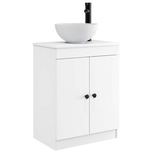 vidaXL Mobile da bagno con lavabo Bianco 54 x 35 x 83 cm