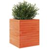 vidaXL Fioriera Giardino Marrone Cera 40x40x46 cm Legno Massello Pino
