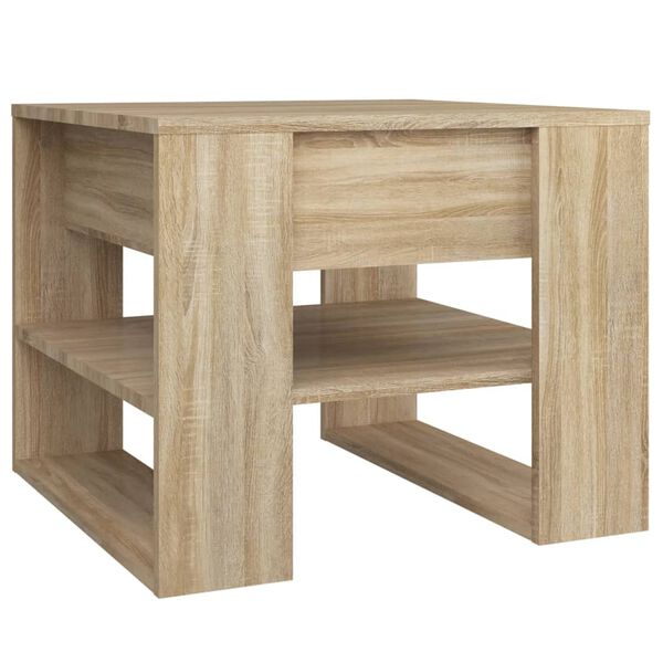 vidaXL Tavolino Salotto Rovere Sonoma 55,5x55x45 cm Legno Multistrato