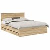 vidaXL Struttura del letto con cassetto Rovere Sonoma 150 x 200 cm