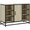 vidaXL Mobiletto per Lavabo da Bagno Rovere Sonoma 80x33x60 cm Legno Massello