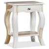 vidaXL Comodino in Legno Massello di Acacia 40x30x50 cm