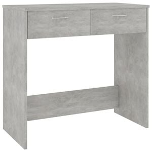 vidaXL Scrivania Grigio Cemento 80x40x75 cm in Legno Multistrato