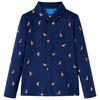 vidaXL Camicia per Bambini Blu Marino 128