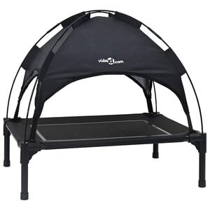 vidaXL Letto per Cani 63 x 49,5 x 60 cm Acciaio Nero