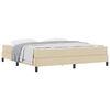 vidaXL Letto a molle Crema 180 x 200 cm Tessuto