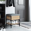 vidaXL Panca Porta Scarpe Rovere Sonoma 42x42x45 cm Legno Multistrato