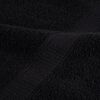 vidaXL Asciugamano per Ospiti SOLUND 25 pcs Nero 100 x 200 cm 550 gsm