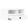 vidaXL Supporto per Stampante Bianco 40x32x22,5 cm Legno Multistrato