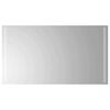 vidaXL Specchio da bagno LED Trasparente 90 x 50 cm vetro temperato