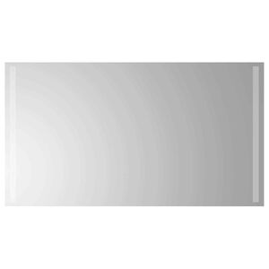 vidaXL Specchio da bagno LED Trasparente 90 x 50 cm vetro temperato