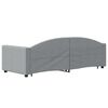 vidaXL Divano Letto Estraibile Cassetti Grigio Chiaro 80x200cm Tessuto