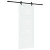 vidaXL Porta scorrevole ORKDAL Bianco 93 x 232 cm Pino massello