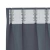 vidaXL Tende Blackout con Anelli 2 pcs Antracite 175 x 140 cm
