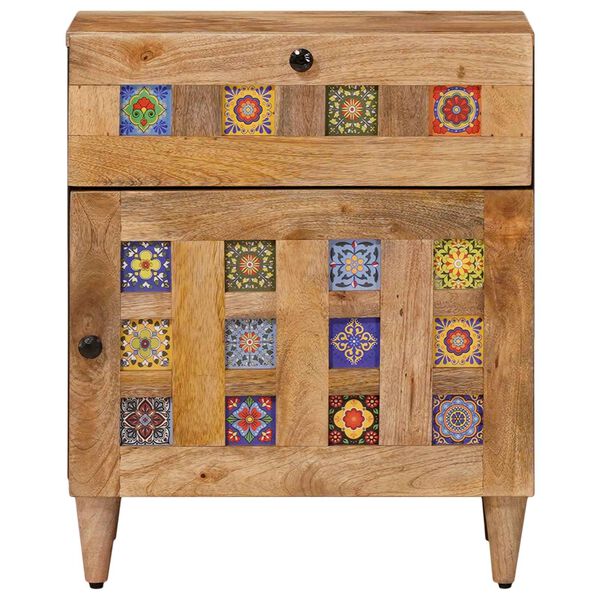 vidaXL Armadio da Notte con cassetto Naturale 50 x 33 x 60 cm