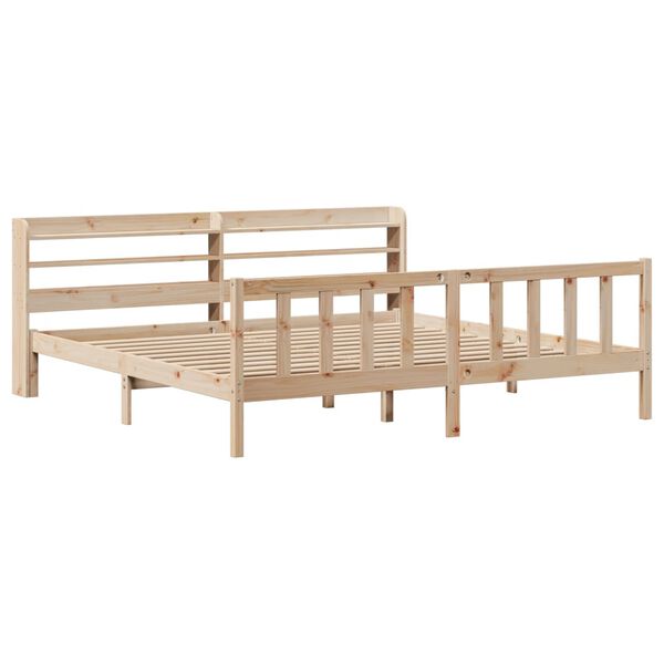 vidaXL Letto senza Materasso 200x200 cm in Legno Massello di Pino