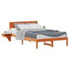 vidaXL Struttura del letto Marrone cerato 140 x 190 cm Pino massello