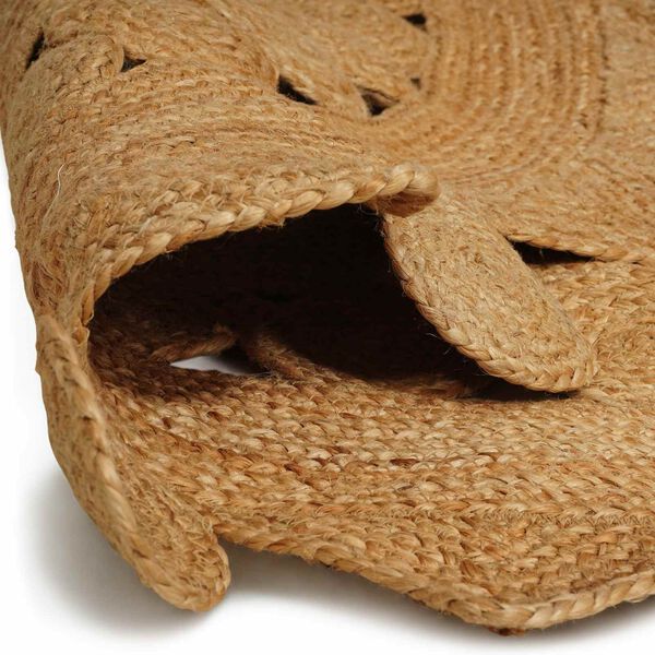 vidaXL Tappeto Marrone &Oslash; 240 cm Juta