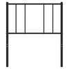 vidaXL Testiera in Metallo Nero 75 cm