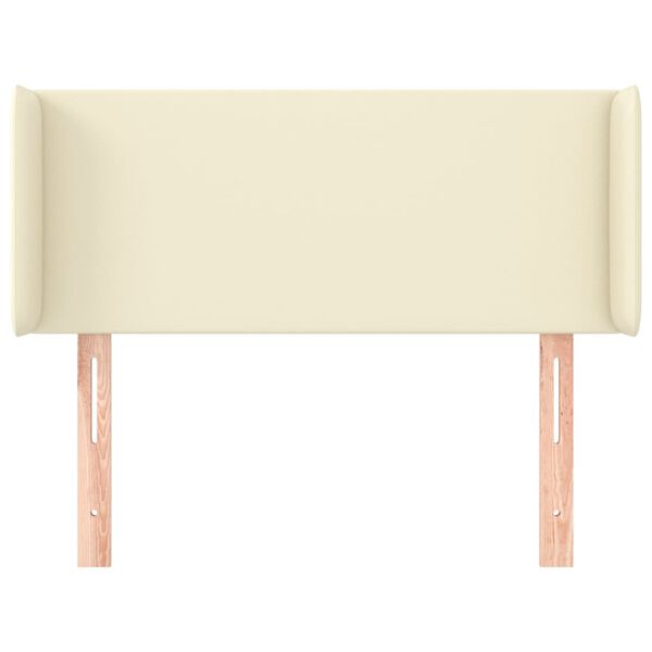 vidaXL Testiera ad Orecchio Crema 93x16x78/88 cm in Similpelle