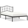 vidaXL Giroletto con Testiera in Metallo Nero 107x203 cm
