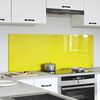 vidaXL Schienale da cucina 2 pcs Giallo 70 x 50 cm vetro temperato