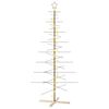 vidaXL Albero di Natale in metallo KUOPIO 210 cm Bianco caldo Acciaio