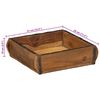 vidaXL Vassoio 4 pcs Marrone 29 x 31 x 10 cm Legno Recuperato Massello