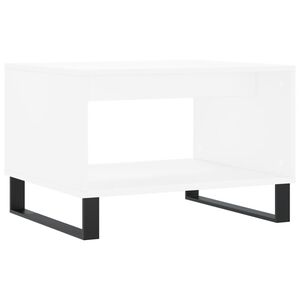 vidaXL Tavolino da Salotto Bianco 60x50x40 cm in Legno Multistrato
