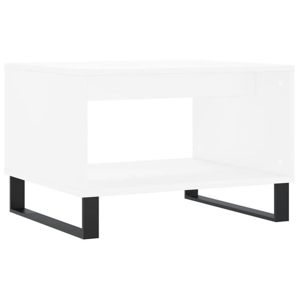 vidaXL Tavolino da Salotto Bianco 60x50x40 cm in Legno Multistrato
