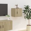 vidaXL Mobile Porta TV a Parete Rovere Sonoma 40x34,5x40 cm
