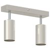 vidaXL Faretto da soffitto Nichel 26 x 5,5 x 16,5 cm Metallo