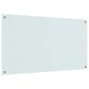 vidaXL Rivestimento da Cucina 2 pcs Bianco 110 x 60 cm vetro temperato