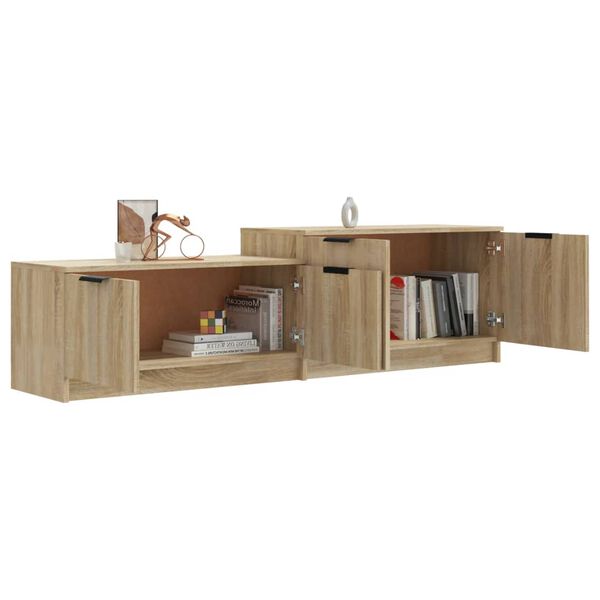 vidaXL Mobile Porta TV Rovere Sonoma 158,5x36x45 cm Legno Multistrato