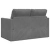 vidaXL Divano Letto da Terra 2 in 1 Grigio Scuro 122x204x55 cm Velluto