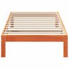 vidaXL Letto senza Materasso Marrone Cera 80x200 cm Legno di Pino