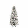 vidaXL Albero di Natale artificiale con 150 LED Bianco 120 cm