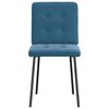 vidaXL Sedie da Pranzo 2 pz Blu in Velluto