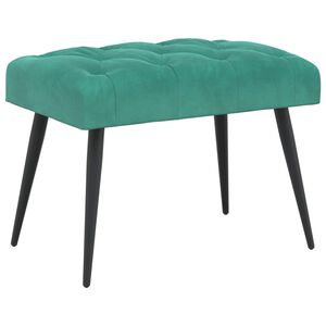 vidaXL Panchina con bottoni imbottiti Turchese 60 x 40 x 45 cm Velluto