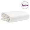 vidaXL Telone Bianco 3x4 m 650 g/m&sup2;
