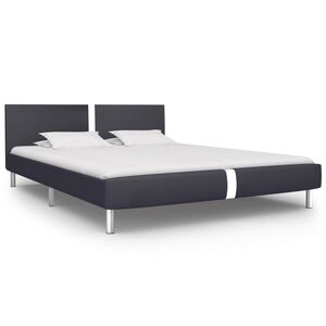 vidaXL Giroletto senza Materasso Nero in Similpelle 120x200 cm