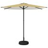 vidaXL Parasole da Giardino con Base 270 x 270 cm Poliestere