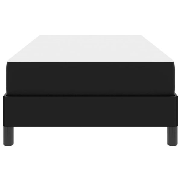 vidaXL Struttura del letto con materasso Nero 90 x 200 cm Tessuto