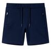 vidaXL Pantaloncini da Bambino Blu Marino 128