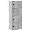 vidaXL Libreria Grigio Sonoma 40x24x102 cm in Legno Multistrato