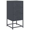 vidaXL Comodino Antracite 36x39x78 cm in Acciaio